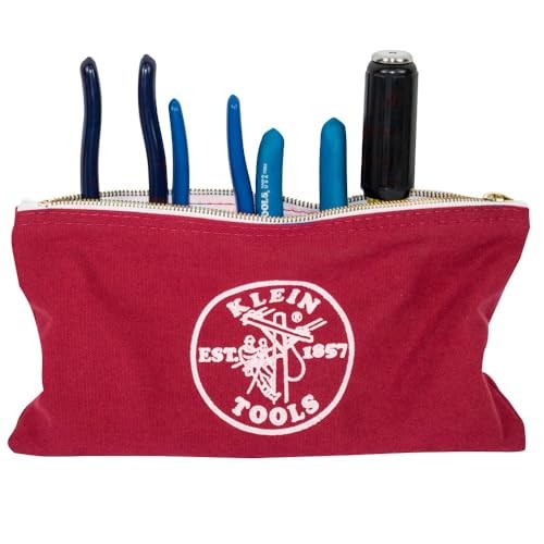 Klein Tools 80183 Zipper Tool Bag Set, (5) Stand-Up 16.25 x 7.5 x 5.5 inches
