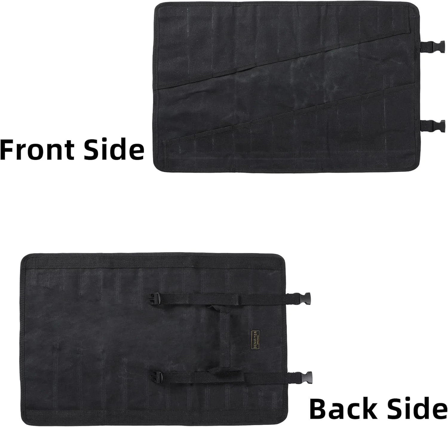 Wrench Roll, Heavy Duty 16oz Waxed Canvas Large Wrench Roll Up Pouch & Tool Bag