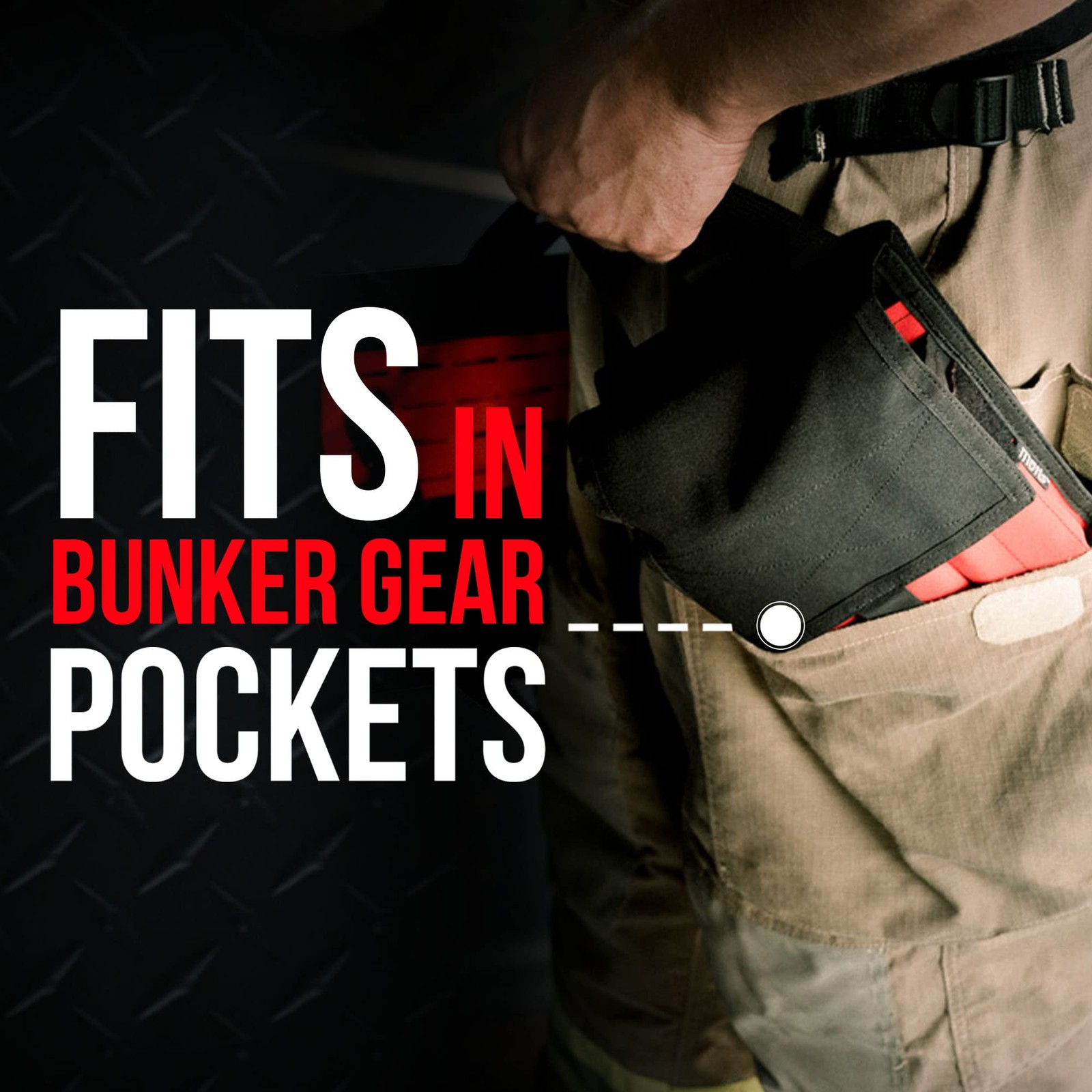 Fire Pocket Organizer Pouch Webbing Carry Handle Firefighter Tool Kit Bag