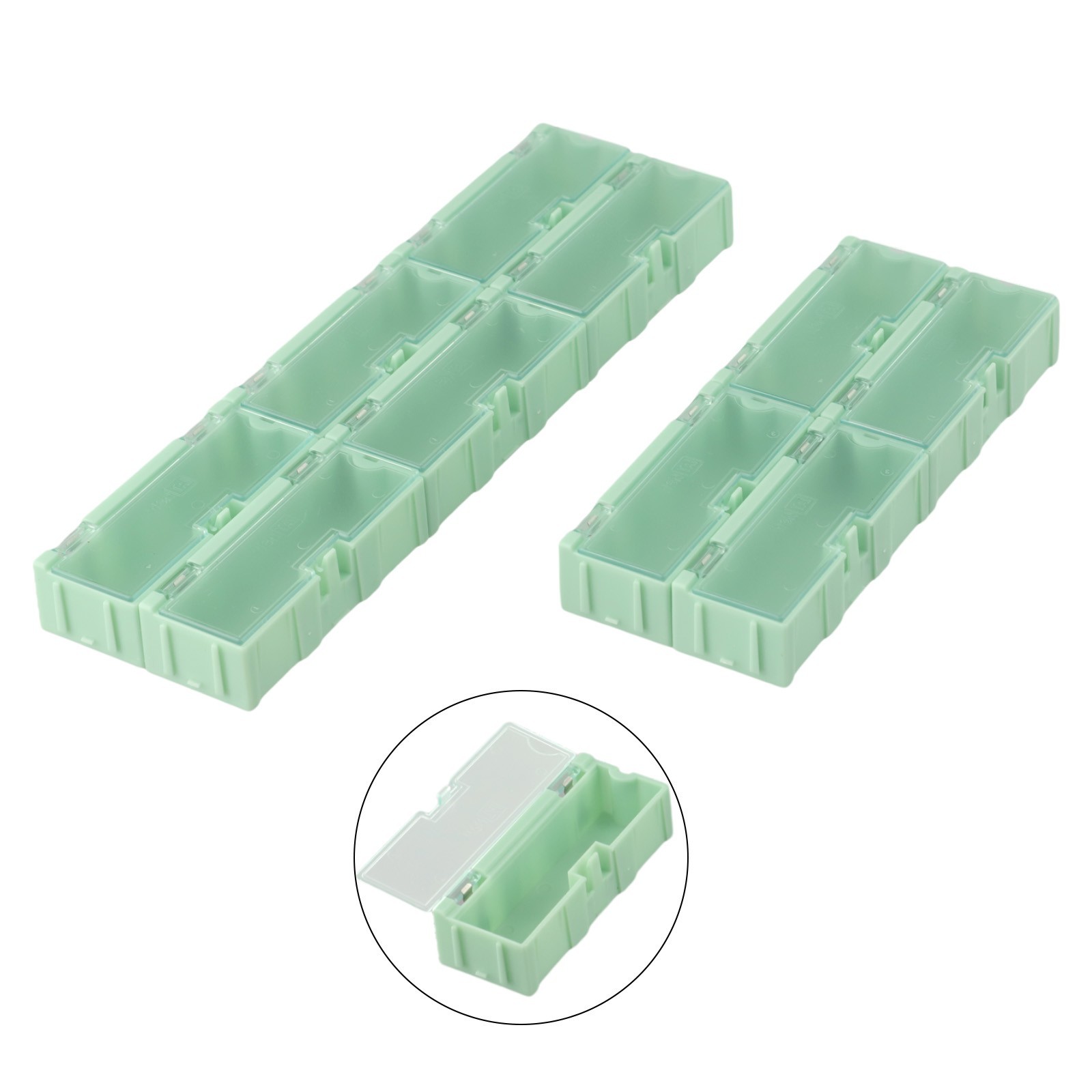 Efficiently Store Electronic Components 10PCS SMT Case 75×31 5×21 5mm