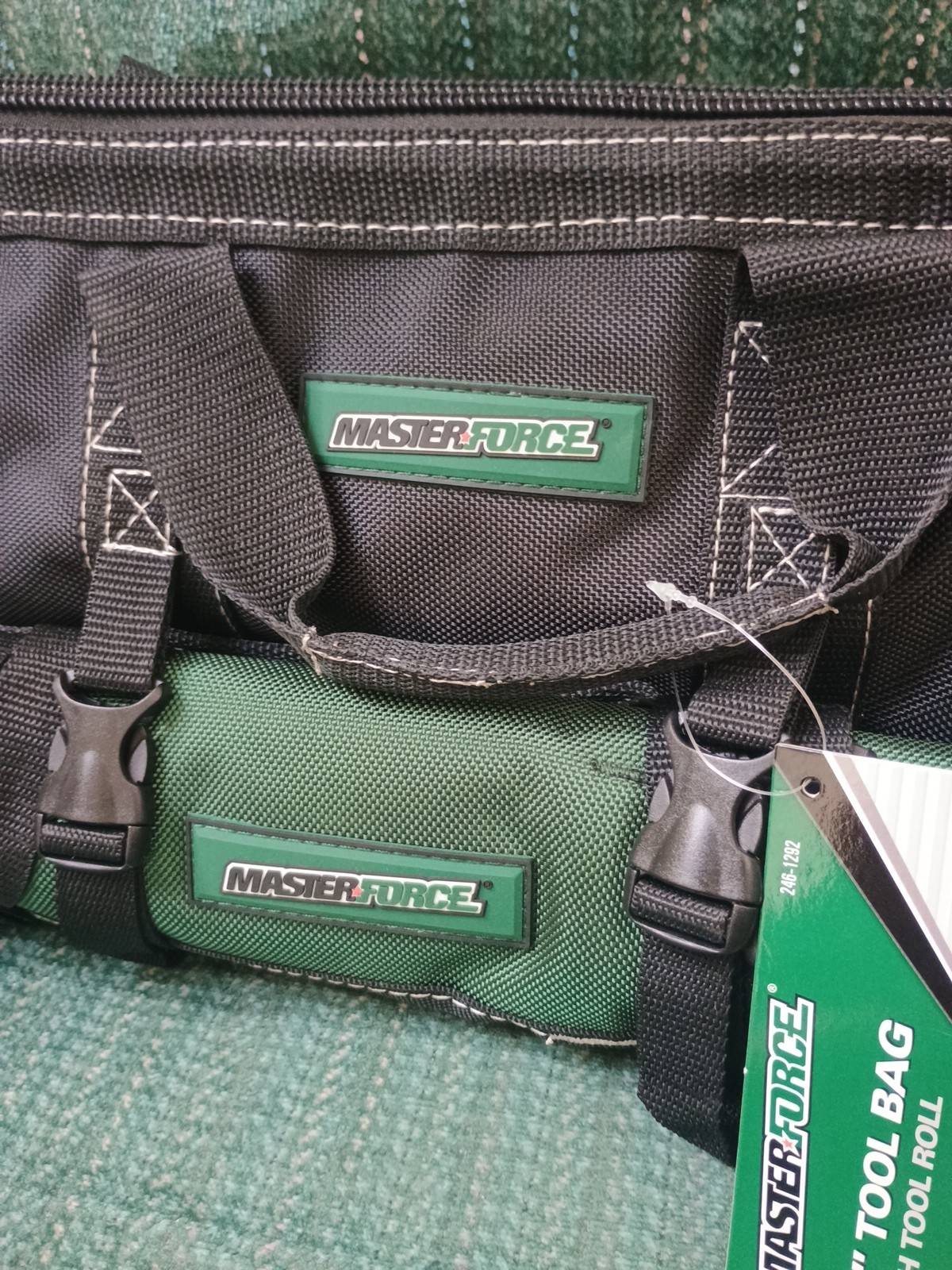 Master Force 13″ Project Bag Heavy Duty Tool Bag -Green/Black (NWT) *Read