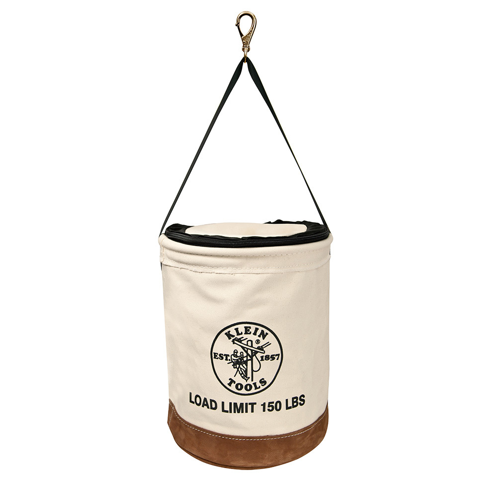Klein Tools 5104CLR17 Utility Bucket, 150lb Cap, 17×14 In, Canvas