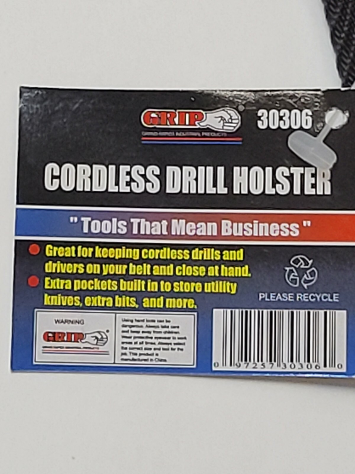 Cordless drill holster