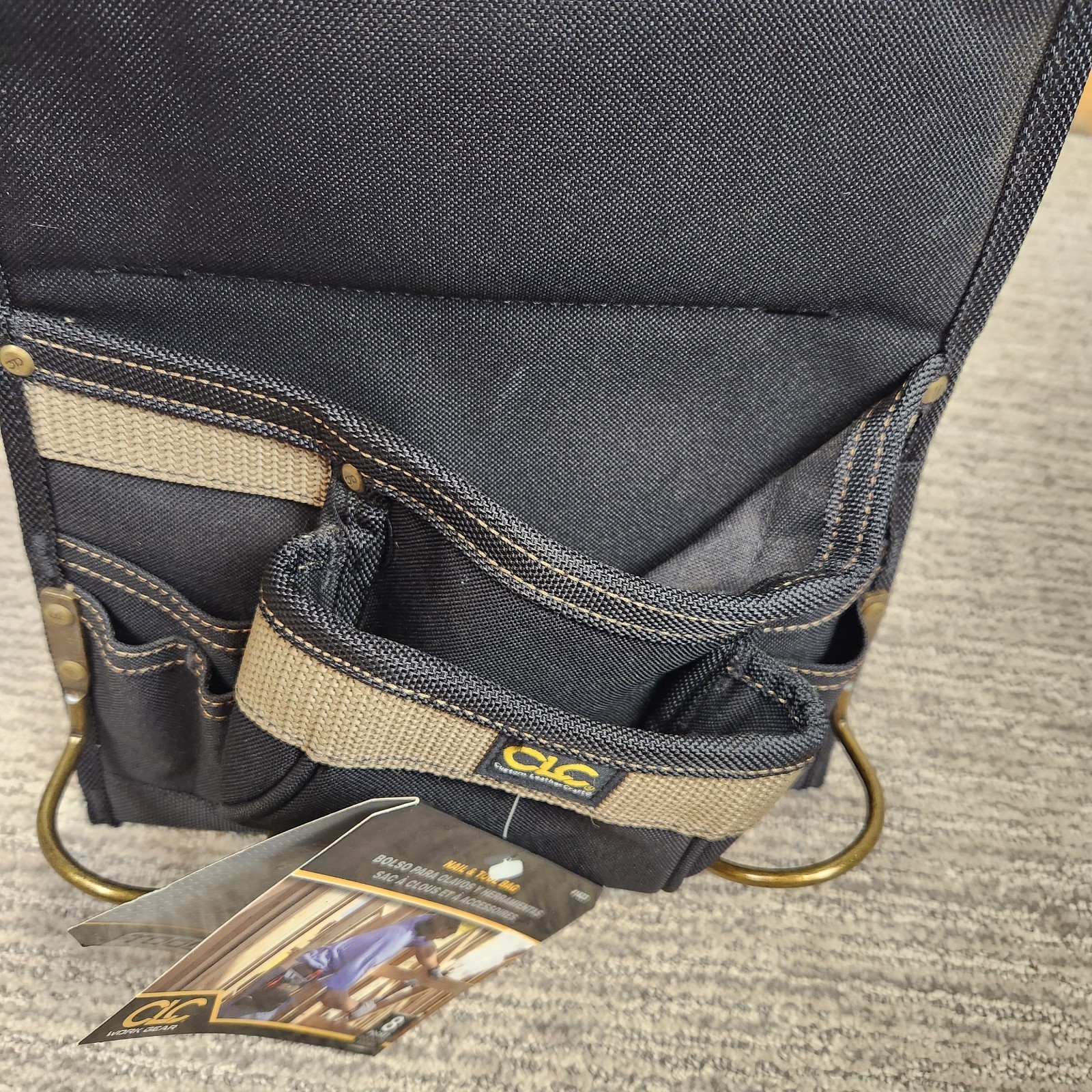 NEW CLC Custom Leathercraft 1823 Nail Tool Belt Bag 8-Pocket Rugged Construction