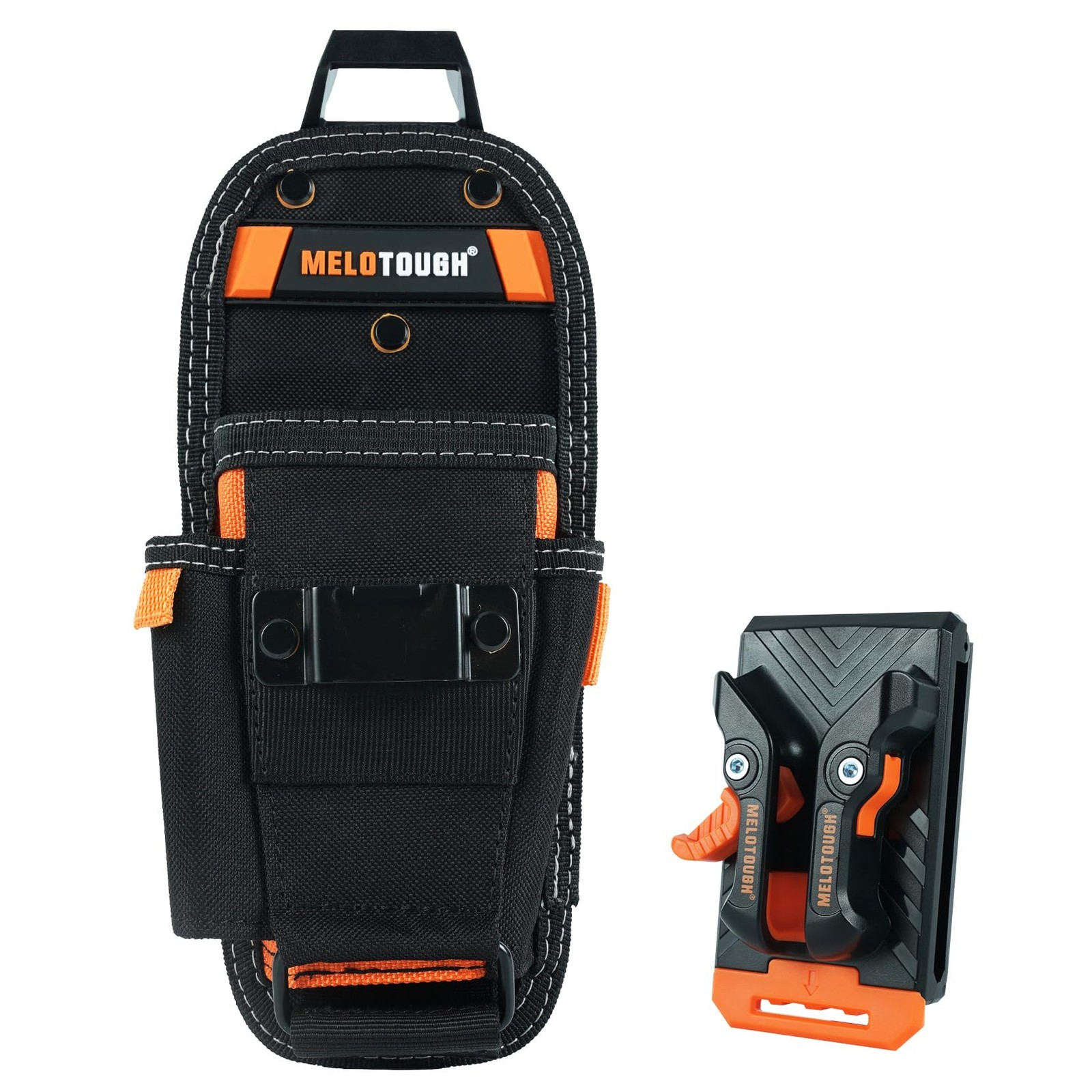 Small Tool Pouch with Quick Release Belt Clip,Clip On Tool Belt Pouch with El…