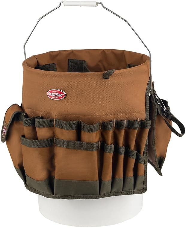 Bucket Tool Organizer Brown 10030 Poly PVC PP Ferric Fits Most 5 Gallon Buckets
