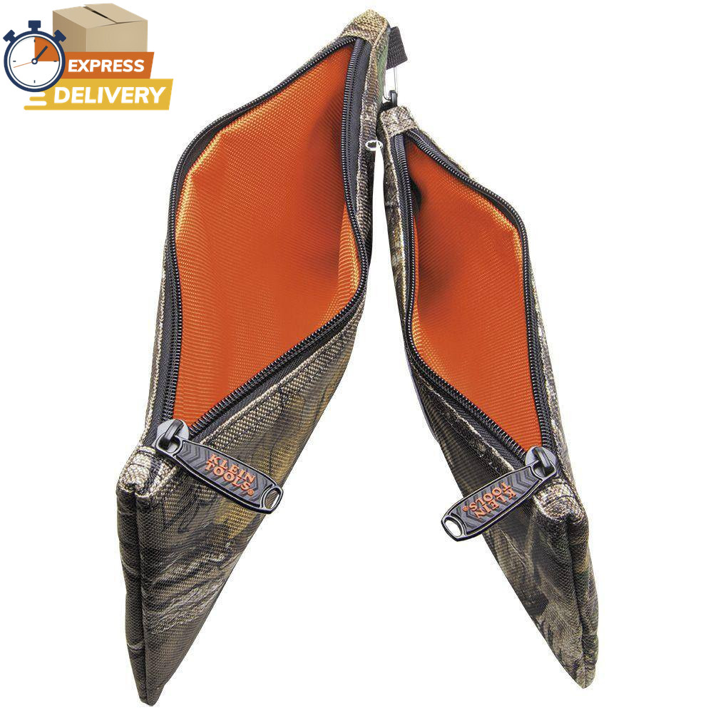 10 In. Camo Zipper Tool Bag, 2-Pack 👌