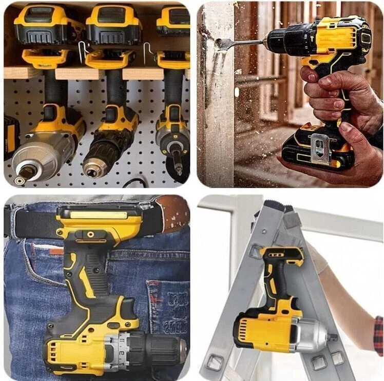 10PCS Belt Clip Hook Cordless Drill Holder w/Screws For Dewalt 18/20V Power Tool