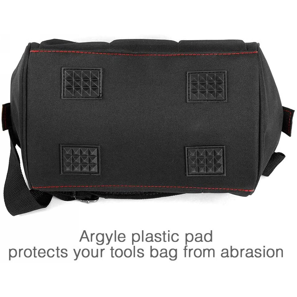 Workpro 12” Storage Tool Bag Close Top Wide Open Mouth Polyester Double Zipper