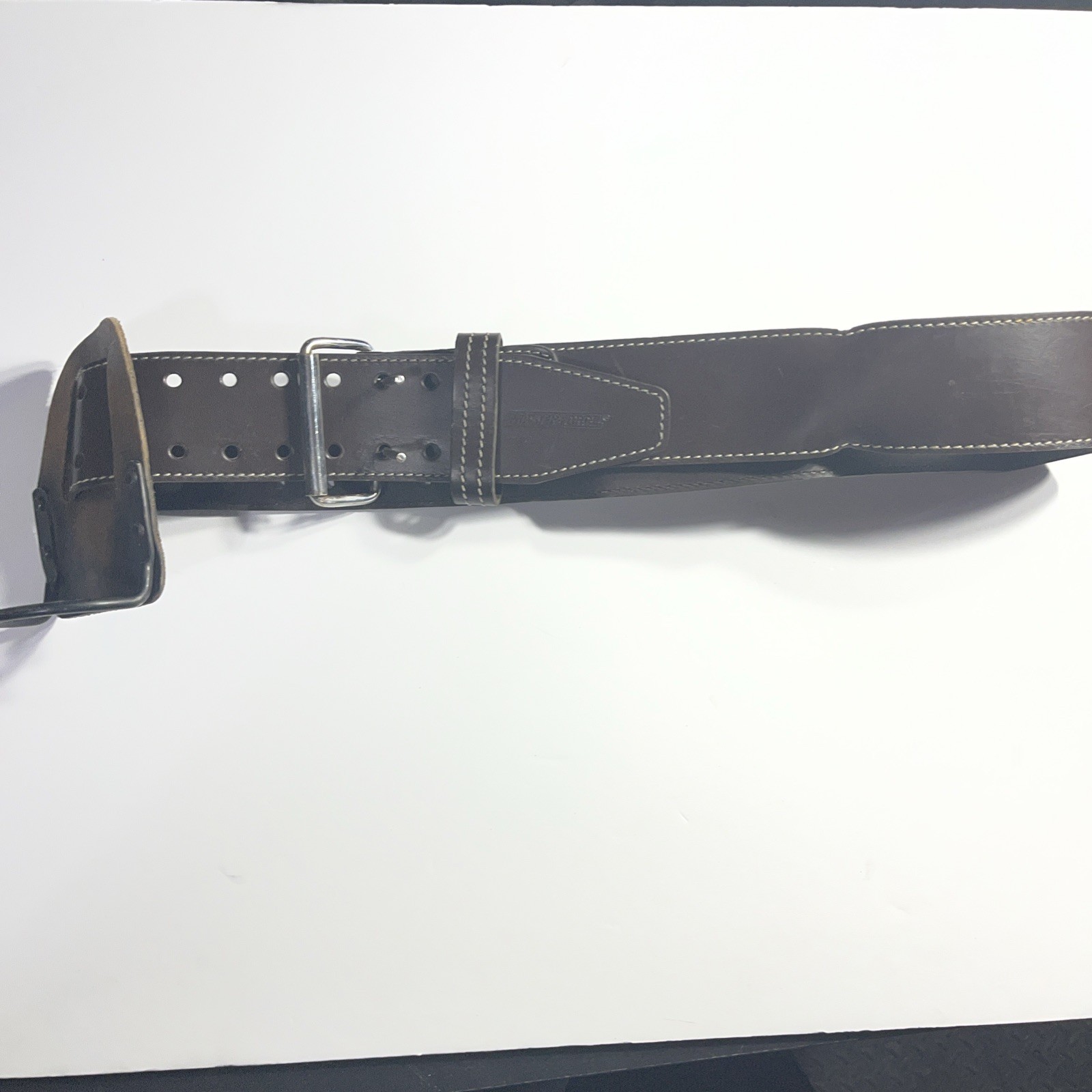 Leather Masterforce Belt with Hammer Holder Steel Hook. BIN G #1201