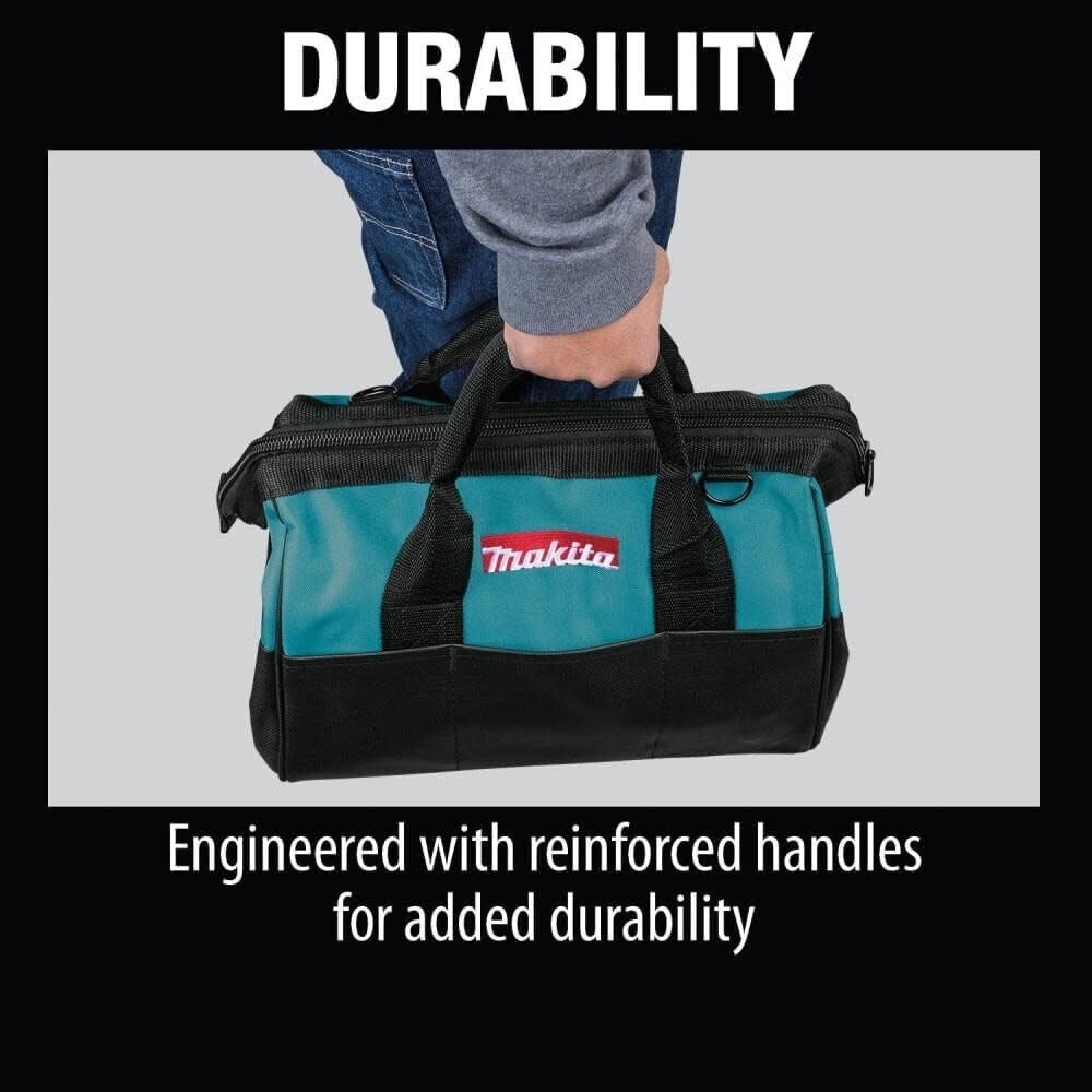 NEW GENUINE Makita 14″ x 8″ x 10″ Contractor Tool Bag 831253-8 industrial fabric