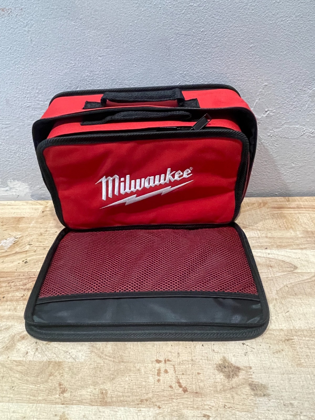Milwaukee M12 Zipper Contractor Soft Case Tote Empty Tool Bag 2 pack