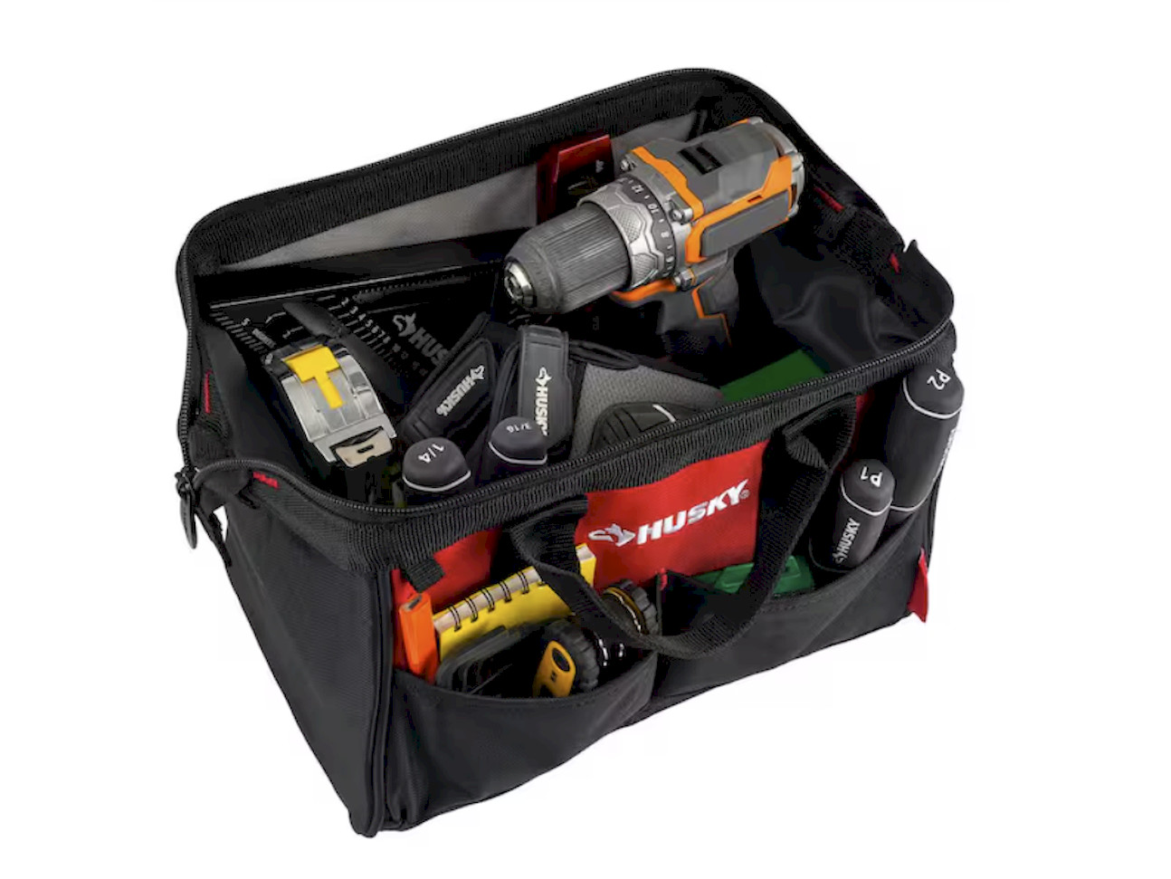 Husky 12 in 4 Pocket Zippered Tool Bag