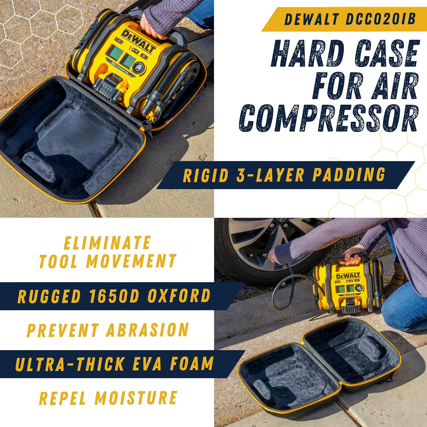Custom-Fit Hard Case with Padded Storage & Durable YKK Zippers