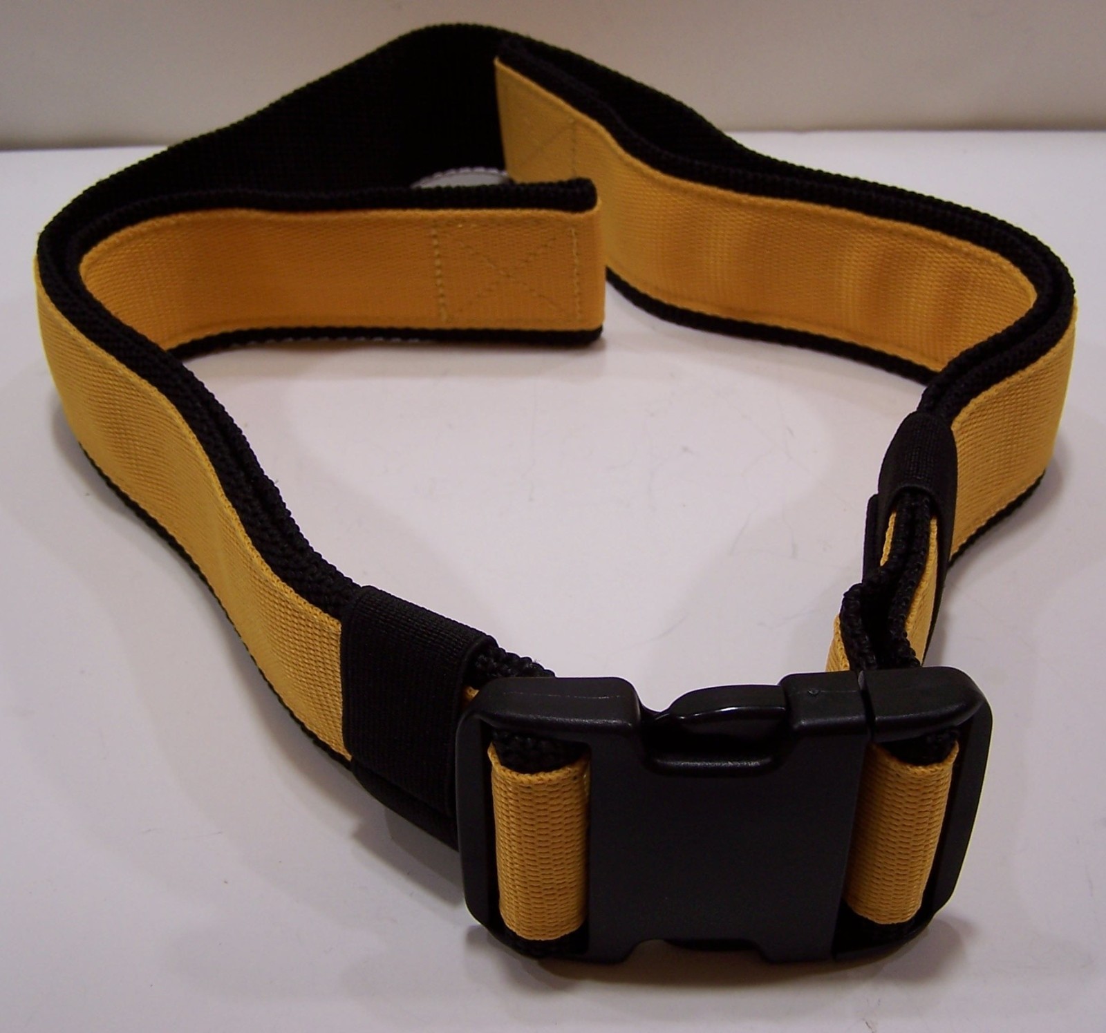 Tool Belt with Plastic Buckle 2-Inch Adjustable Heavy Duty Black and Yellow
