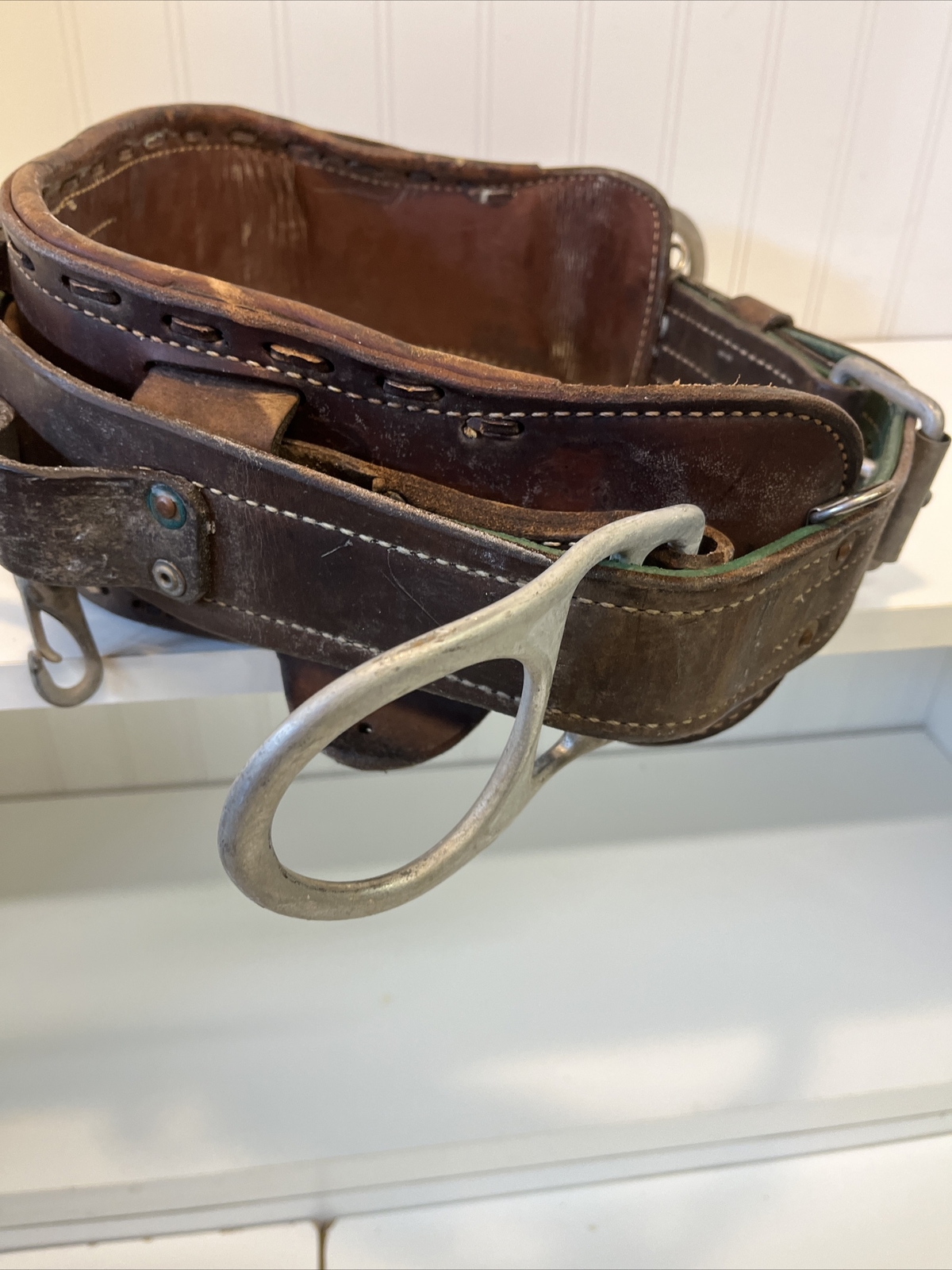 Vintage W. M. Bashlin Co, Adjustable Linesman Tool Belt, adjusts 36-44 Inches
