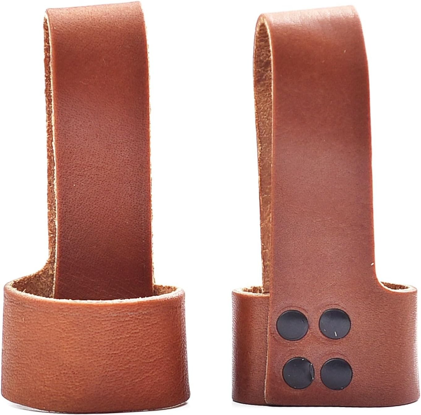 2 Pack Leather Axe Hammer Holster Belt Loop Tool Holder Heavy Duty Brown