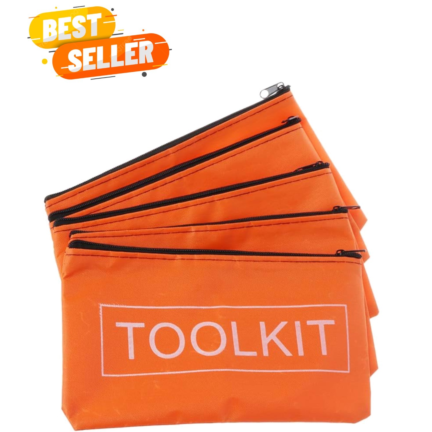 5pcs Tool Storage Bags with Zipper – Waterproof Oxford Cloth Tool Bag – Hardw…