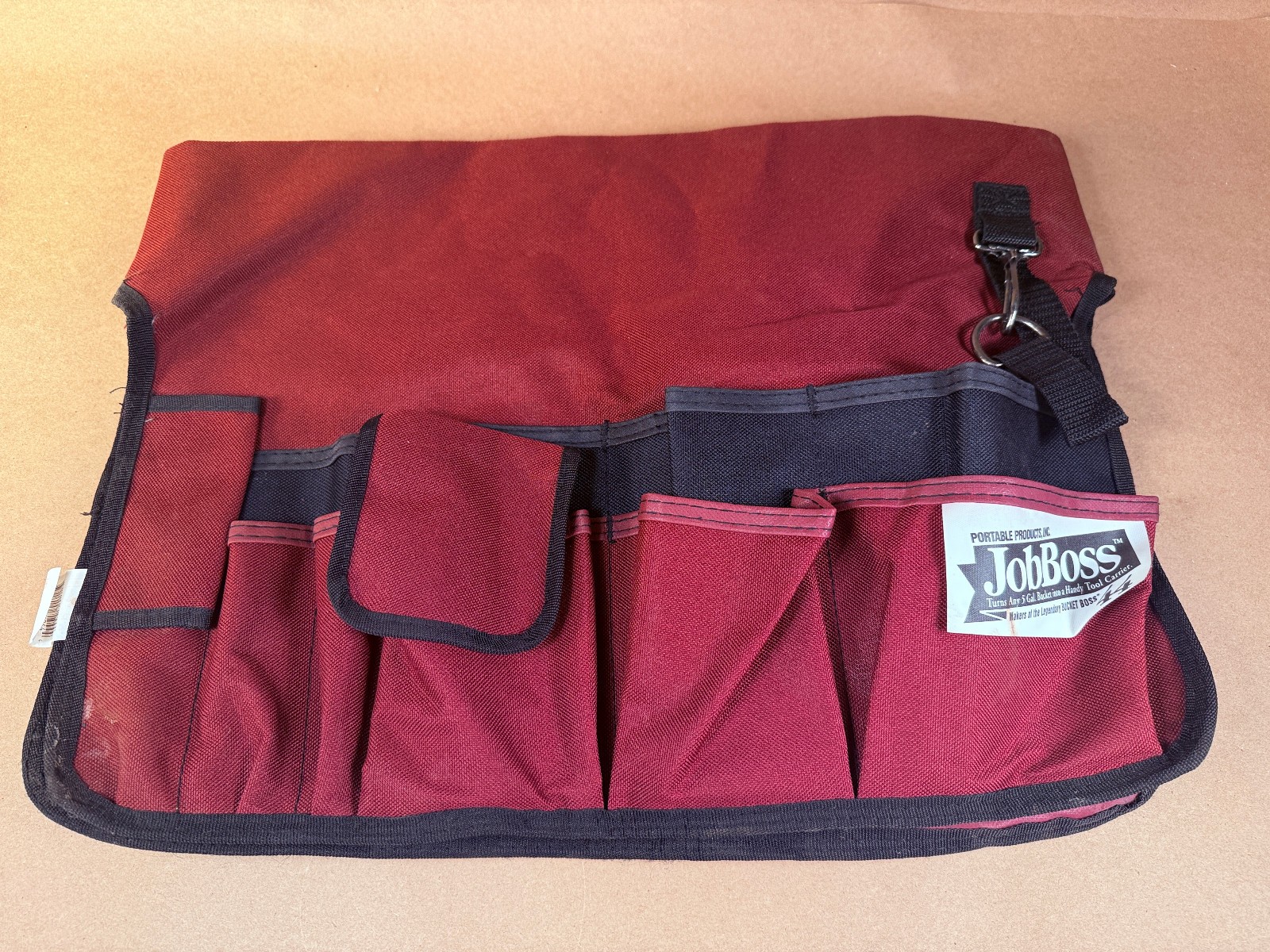Bucket Boss Bucketeer Tool Organizer Brown Fits 5-Gallon Bucket 44 Pockets Pouch