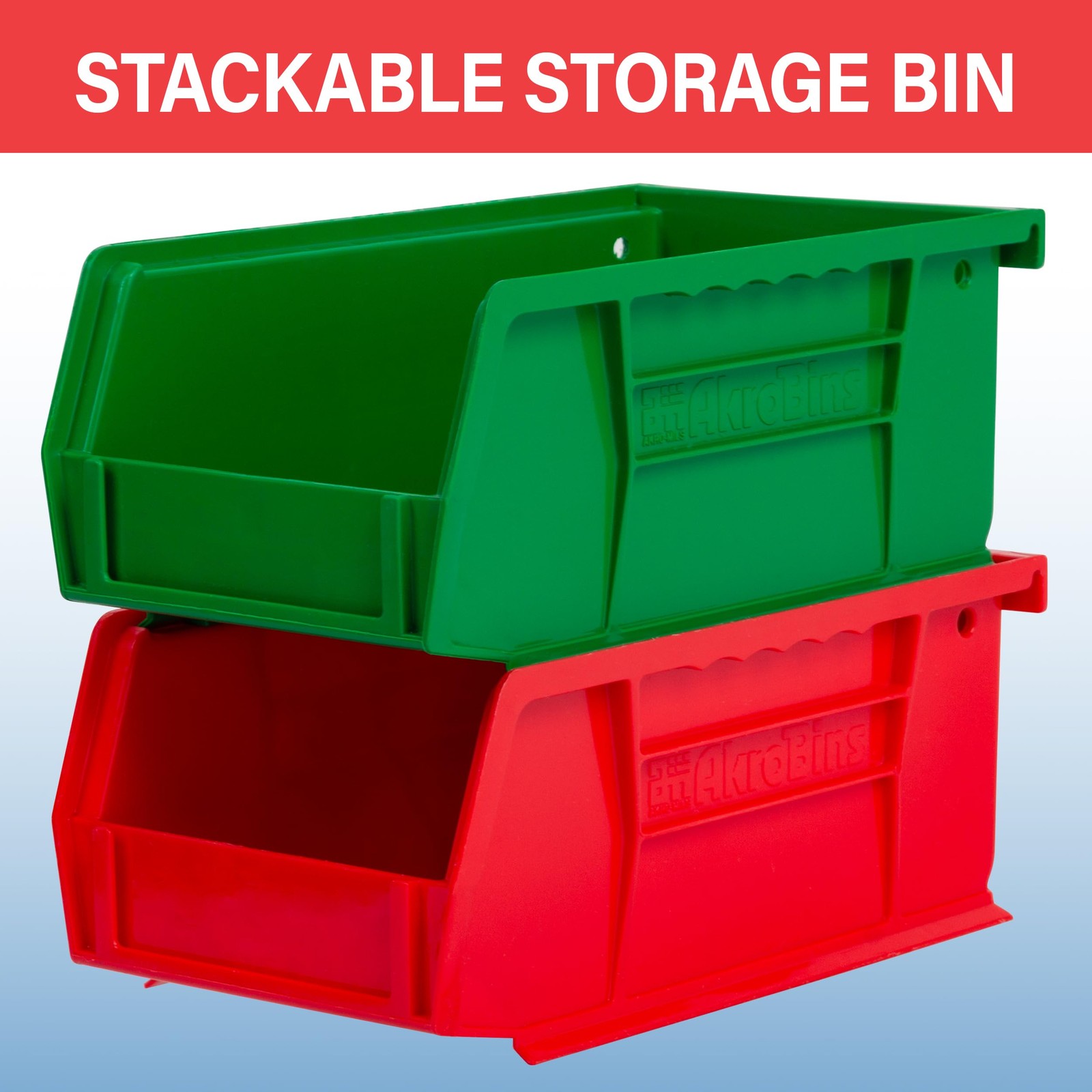 30220 AkroBins Plastic Storage Bins, Space-Saving Stackable Bins for Garage, …