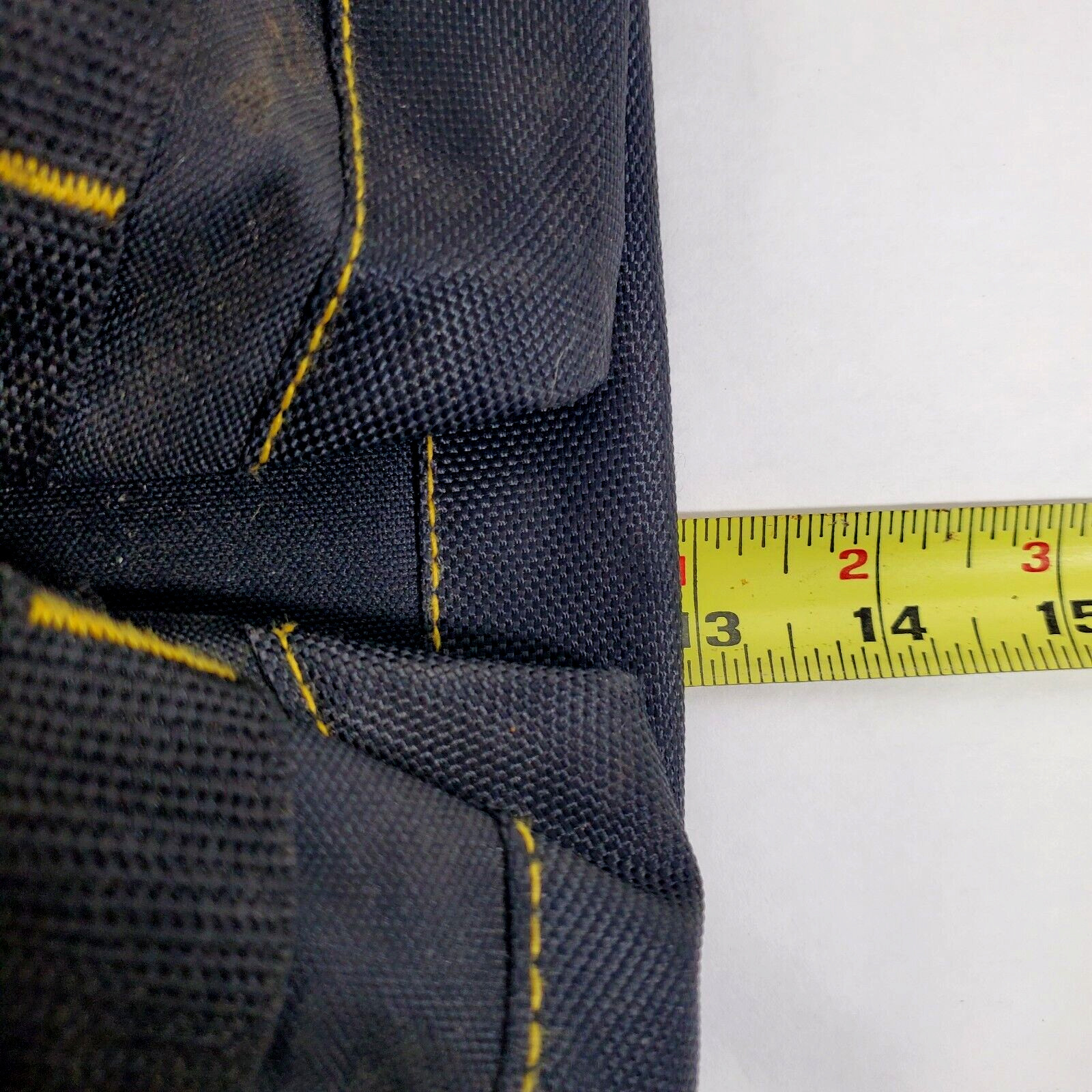 CAT Caterpillar Tool Pouch Muti-Purpose Black Yellow 13 Inches Tall No Belt