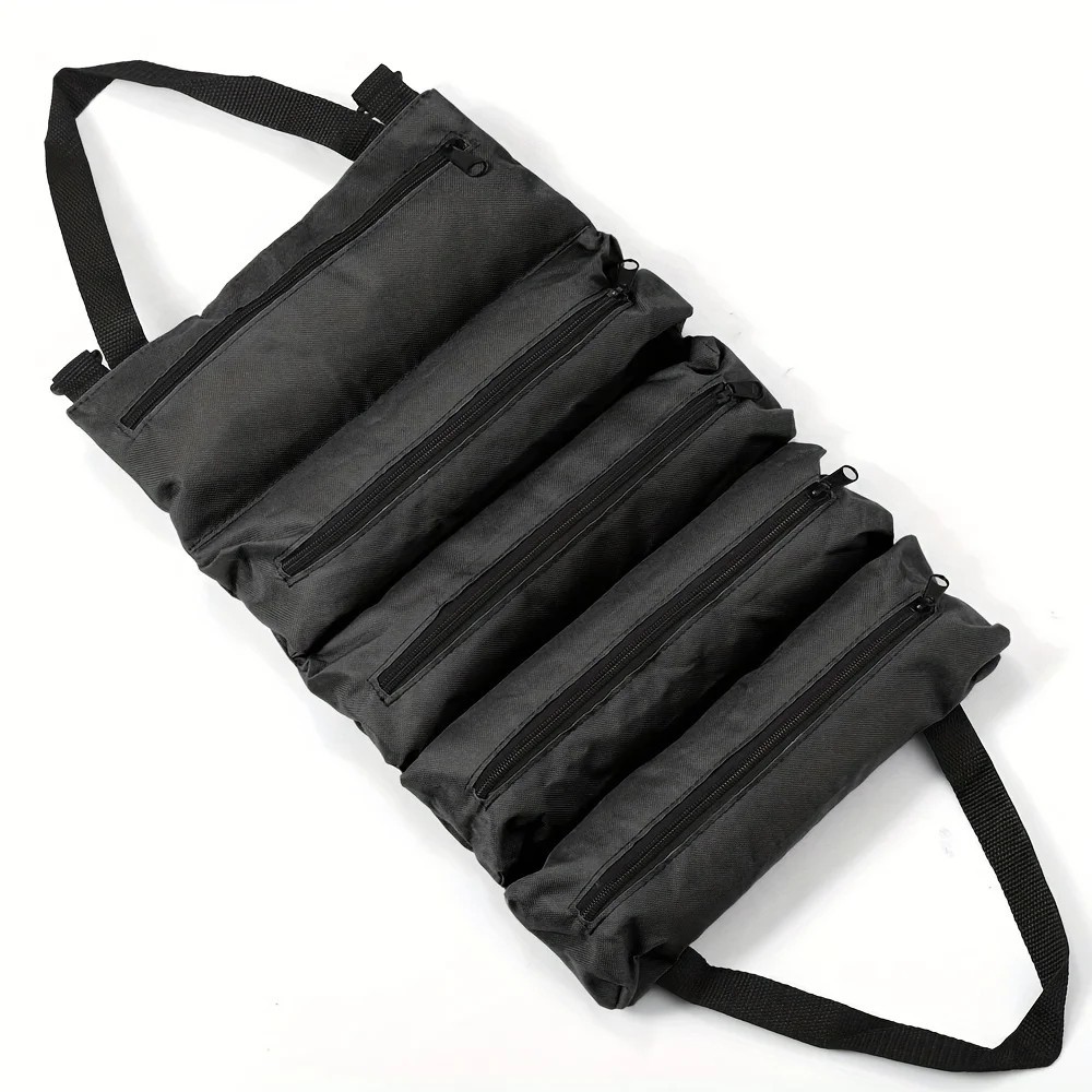 Heavy-Duty Roll-Up Tool Bag – Oxford Fabric Multi-Tool Organizer, Portable Garag