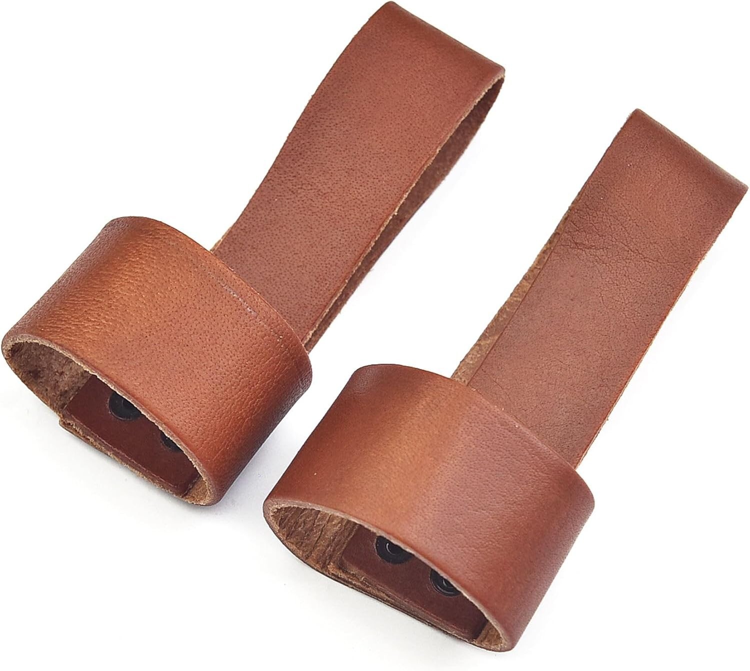 2 Pack Leather Axe Hammer Holster Belt Loop Tool Holder Heavy Duty Brown