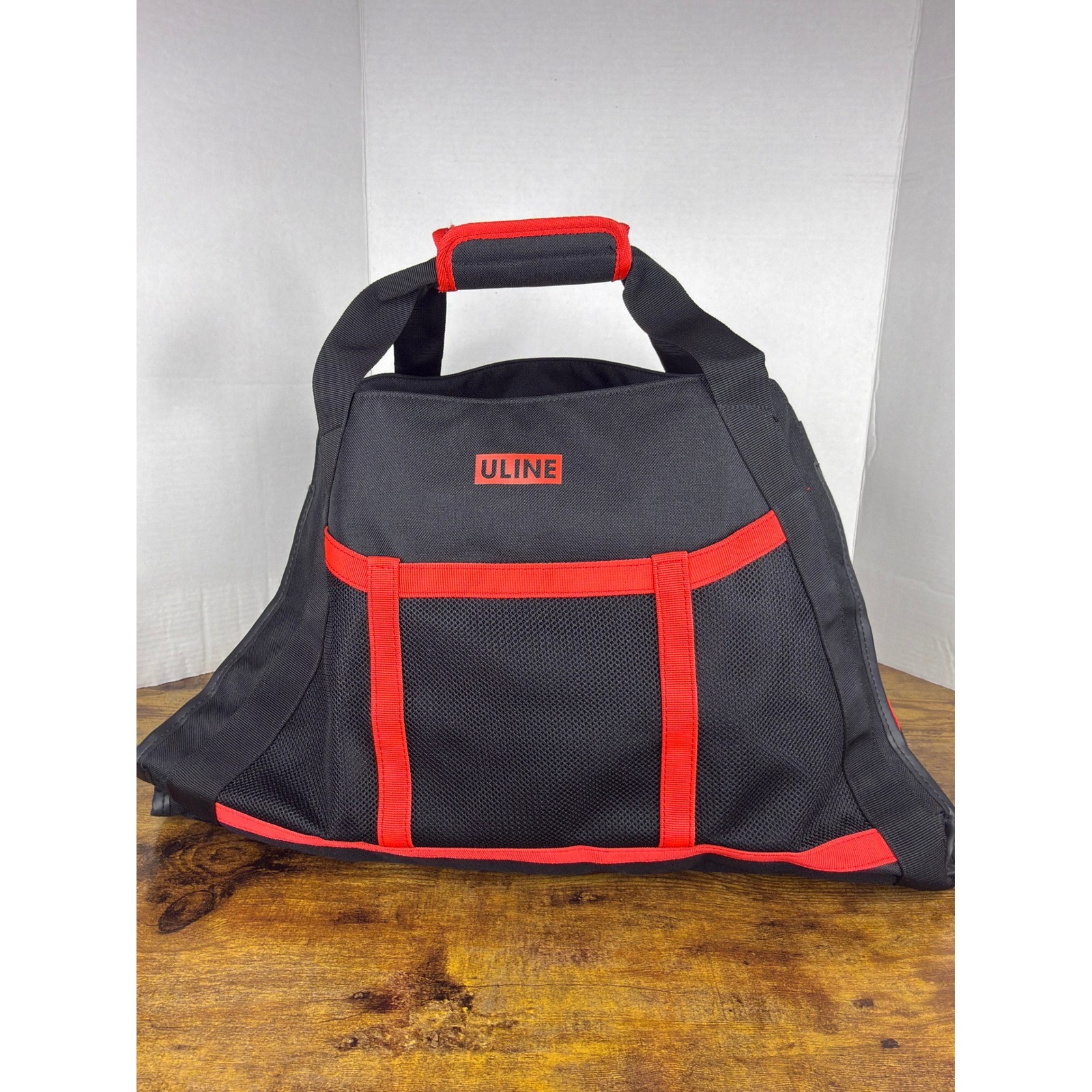 Uline Black Firewood Log Carrier PVC Interior Handles 23″ x 8″ x 15″