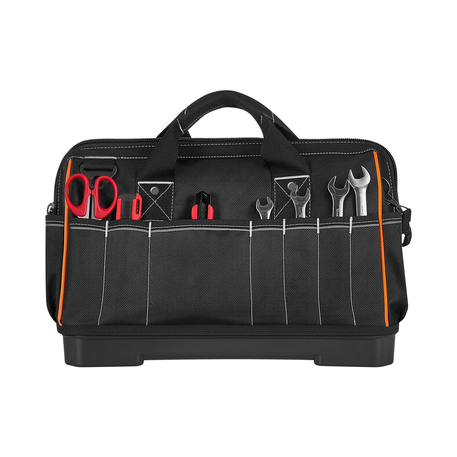 33-Pocket Tool Bag Organizer 16.1in, 10lb Capacity, Water-Resistant Base