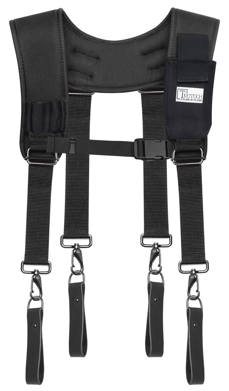 Trutuch Green Nylon & Leather Tool Belt with Nylon Work Suspender | Tool Belts