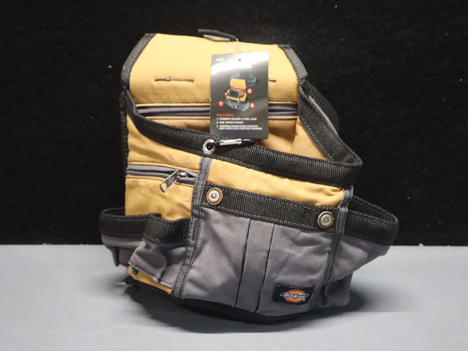 Dickies 8 Pocket Utility Tool Belt Pouch, Gray Tan 57000