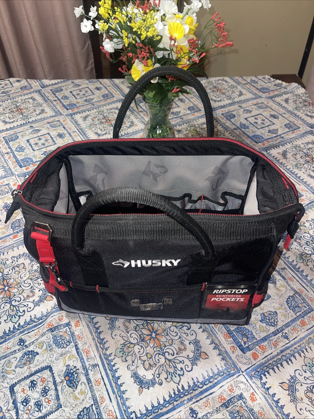 Husky Heavy-Duty 14 in. PRO Tool Bag Used For Camera Equipment Clean