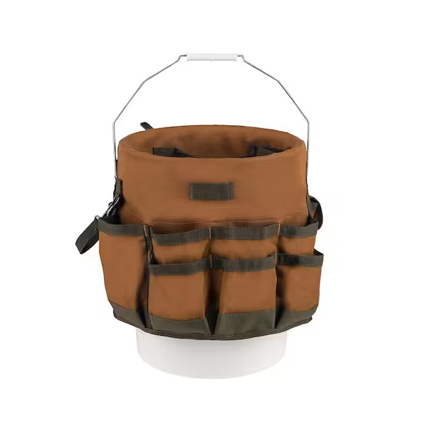 Bucket Tool Organizer Bag Garden 30 Pocket 5 Gallon Storage Work Home Use