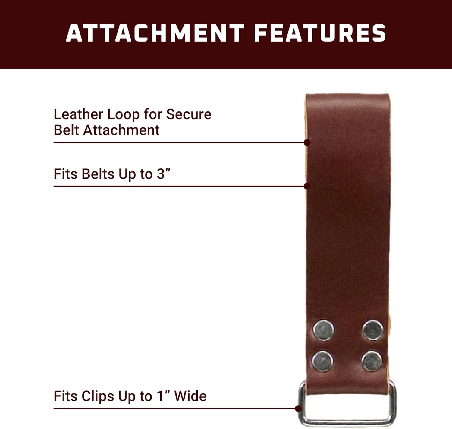Occidental Leather 5026 3-inch Utility Loops