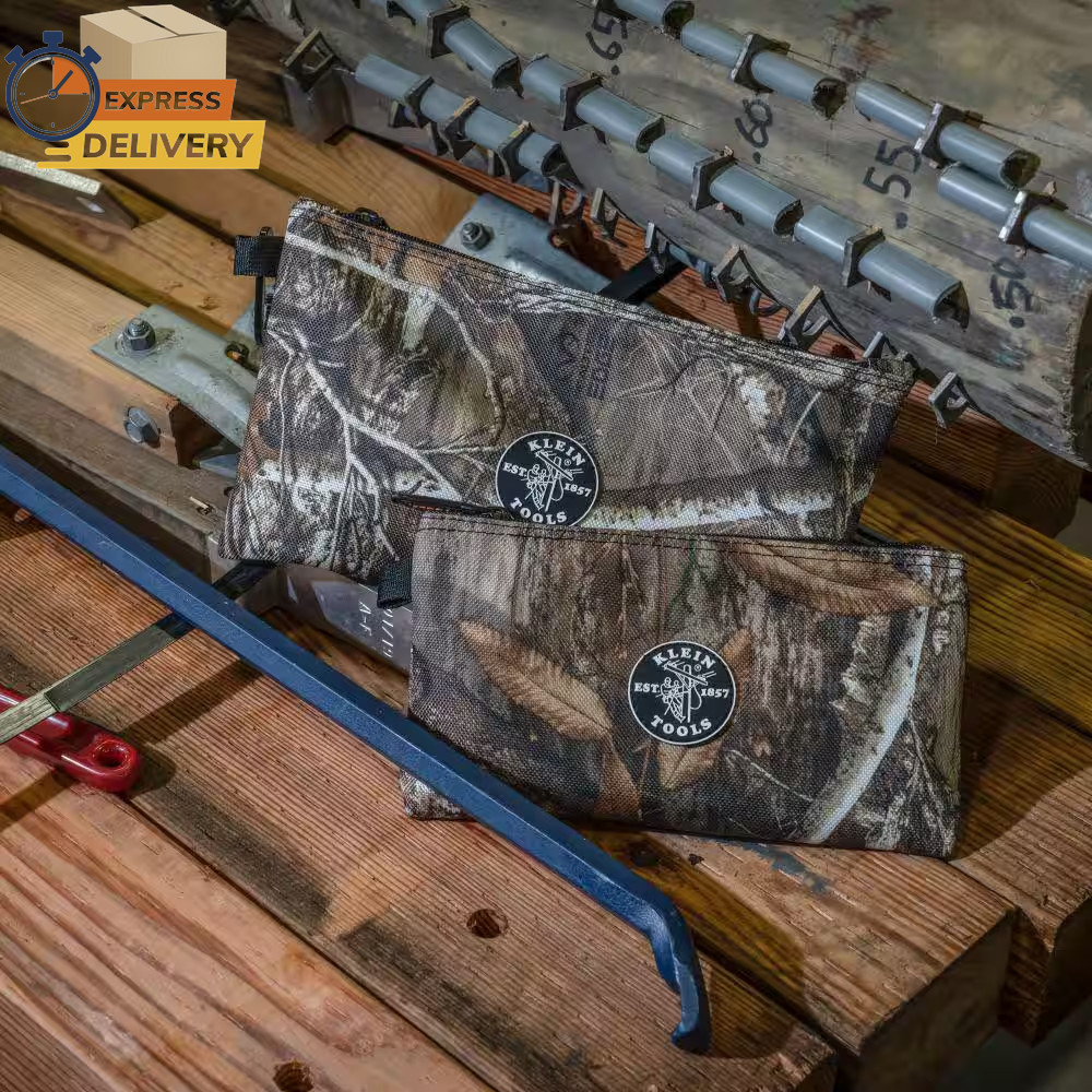 10 In. Camo Zipper Tool Bag, 2-Pack 👌