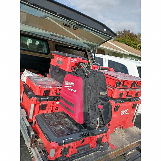 100% AUTHENTIC – MILWAUKEE 48-22-8301 PACKOUT Tool Backpack: 15 in W x 10 5/16 i