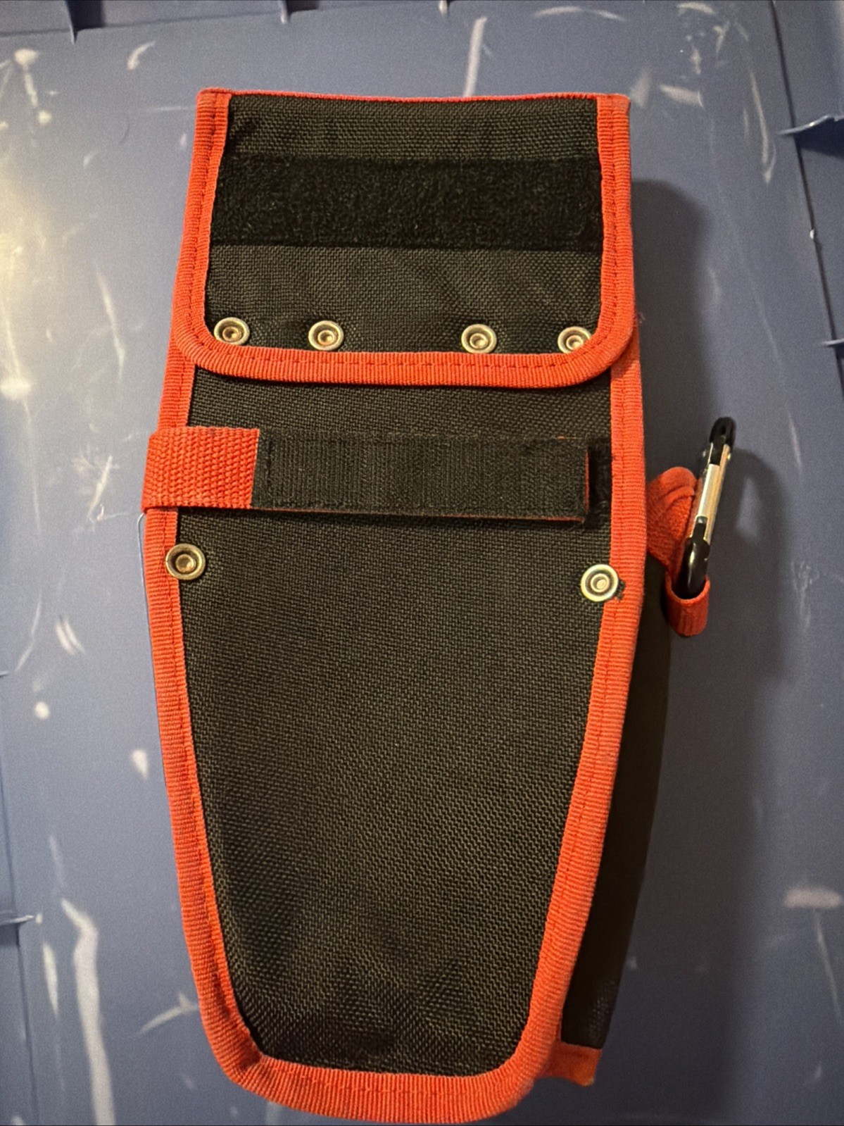 Husky Portable Drill Tool Pouch Belt Holster Black With Red Very Clean EUC