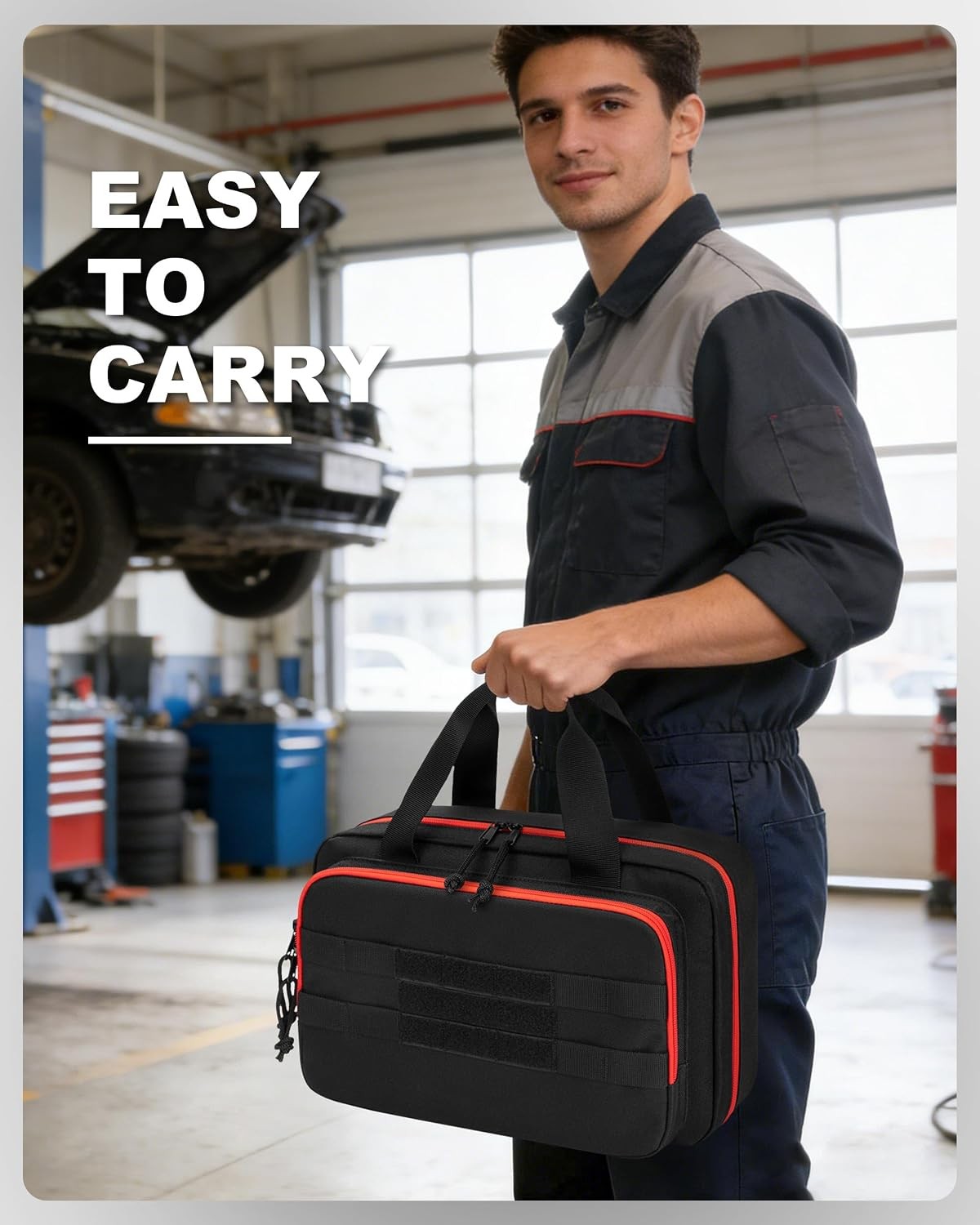Tool Bag Compatible with Milwaukee M12 Impact Driver, Charger and Battery, Multi