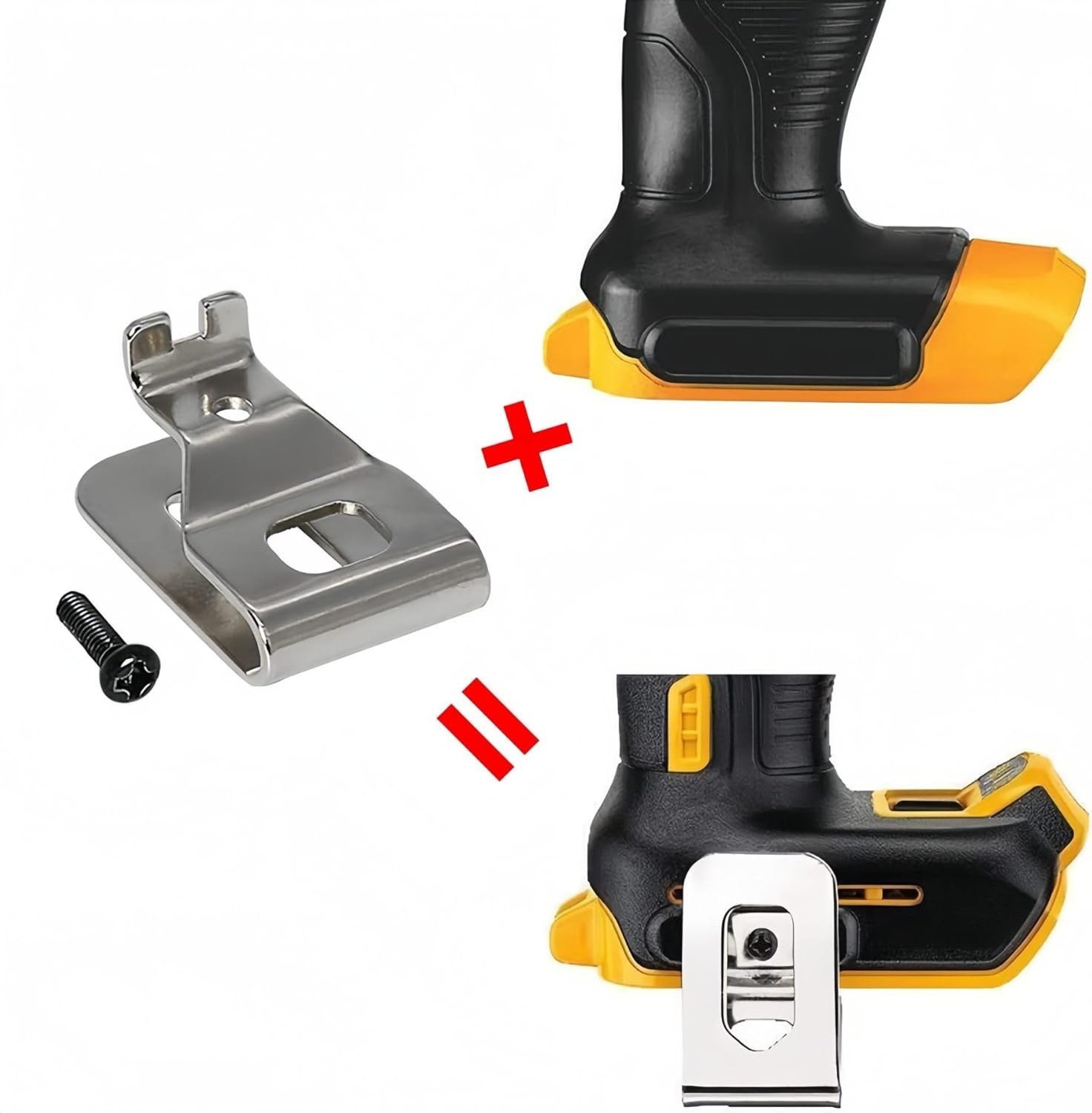 Durable 304 Stainless Steel Belt Clips for Secure DeWALT Tool Replacement