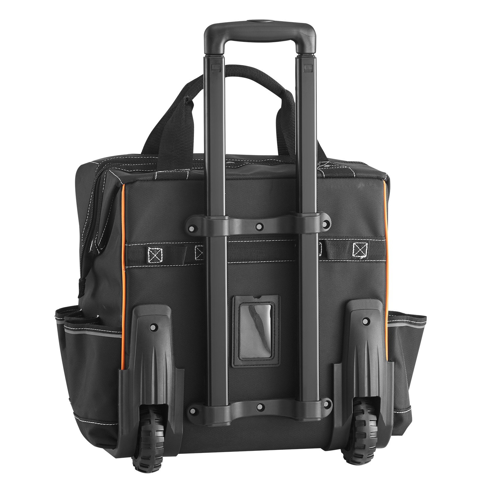 Uimoso Rolling Tool Bag with 25 Pockets and Durable Wheels for Heavy Tools