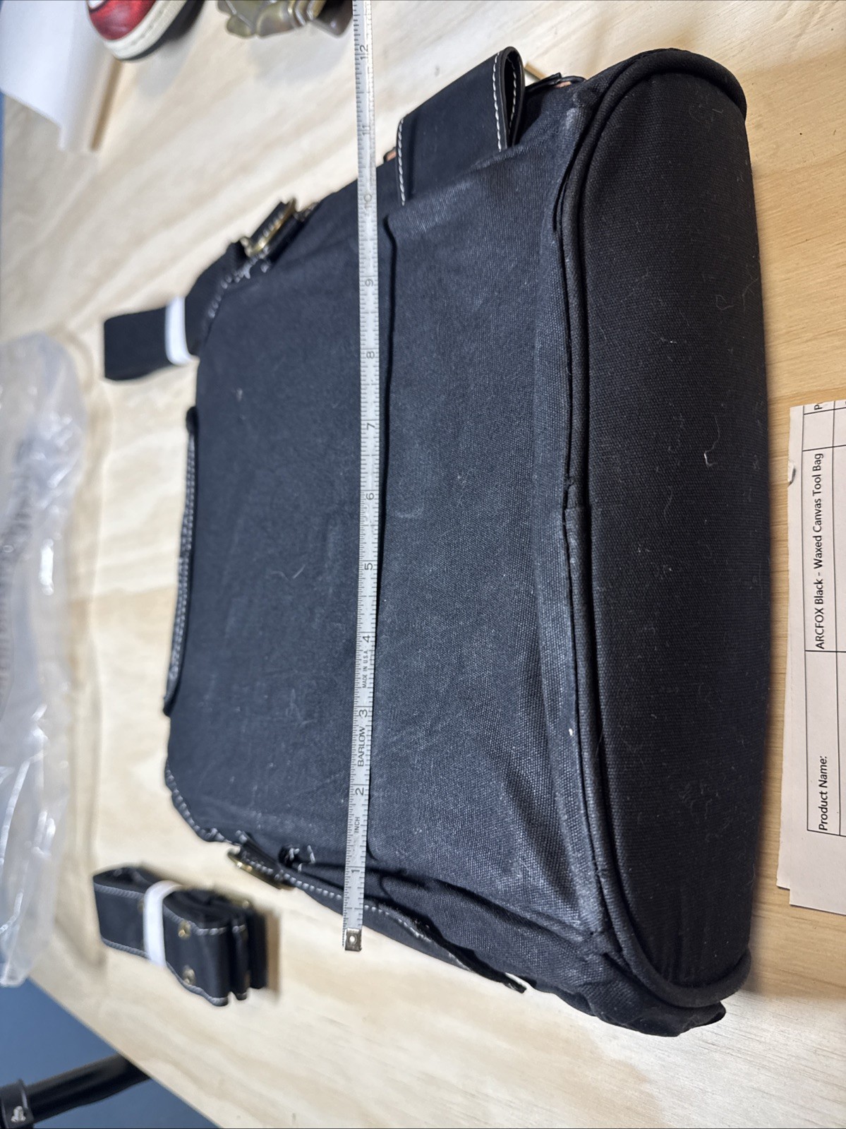 ARCFOX Black – Waxed Canvas Tool Pouch.