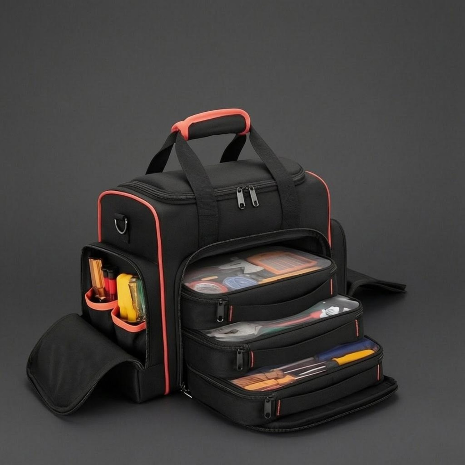 Electrician Tool Bag Multiple Pockets for Work Location, Electricians