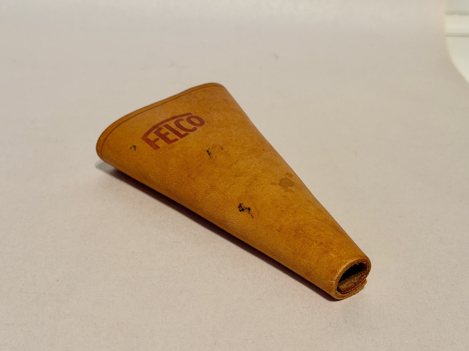 Vintage Felco Leather Pruner Holster Belt Sheath Tan Riveted
