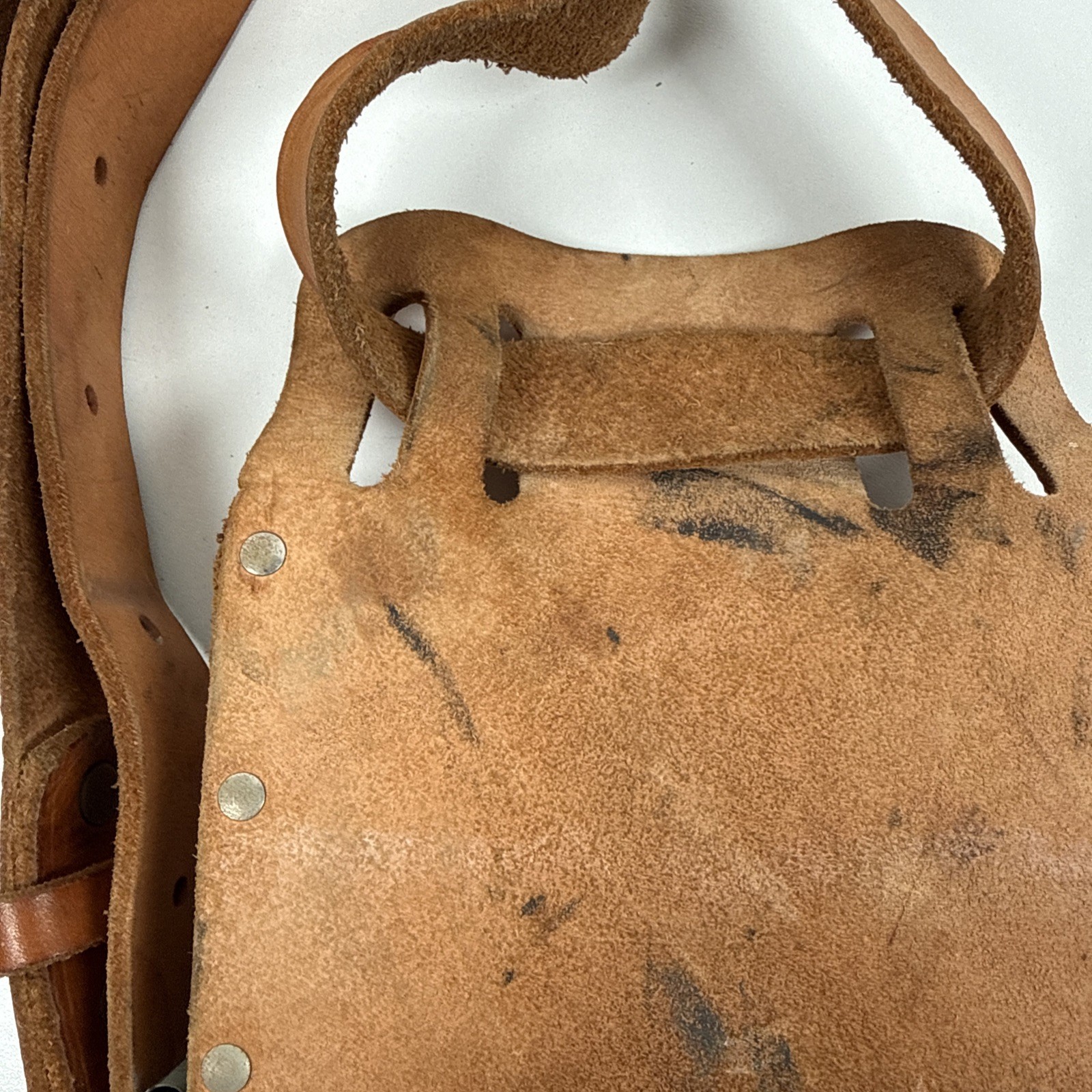 Klein Tools 5127 Leather Tool Pouch & 5207L Belt USA Made Electrician READ