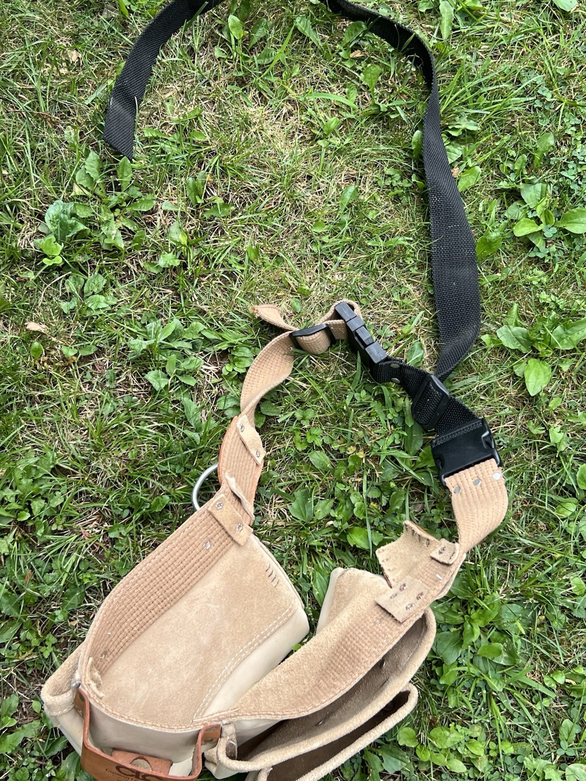 CUSTOM LEATHER CRAFT CARPENTERS’S WORK APRON TOOL BELT 12 POCKET #174274 29-46″