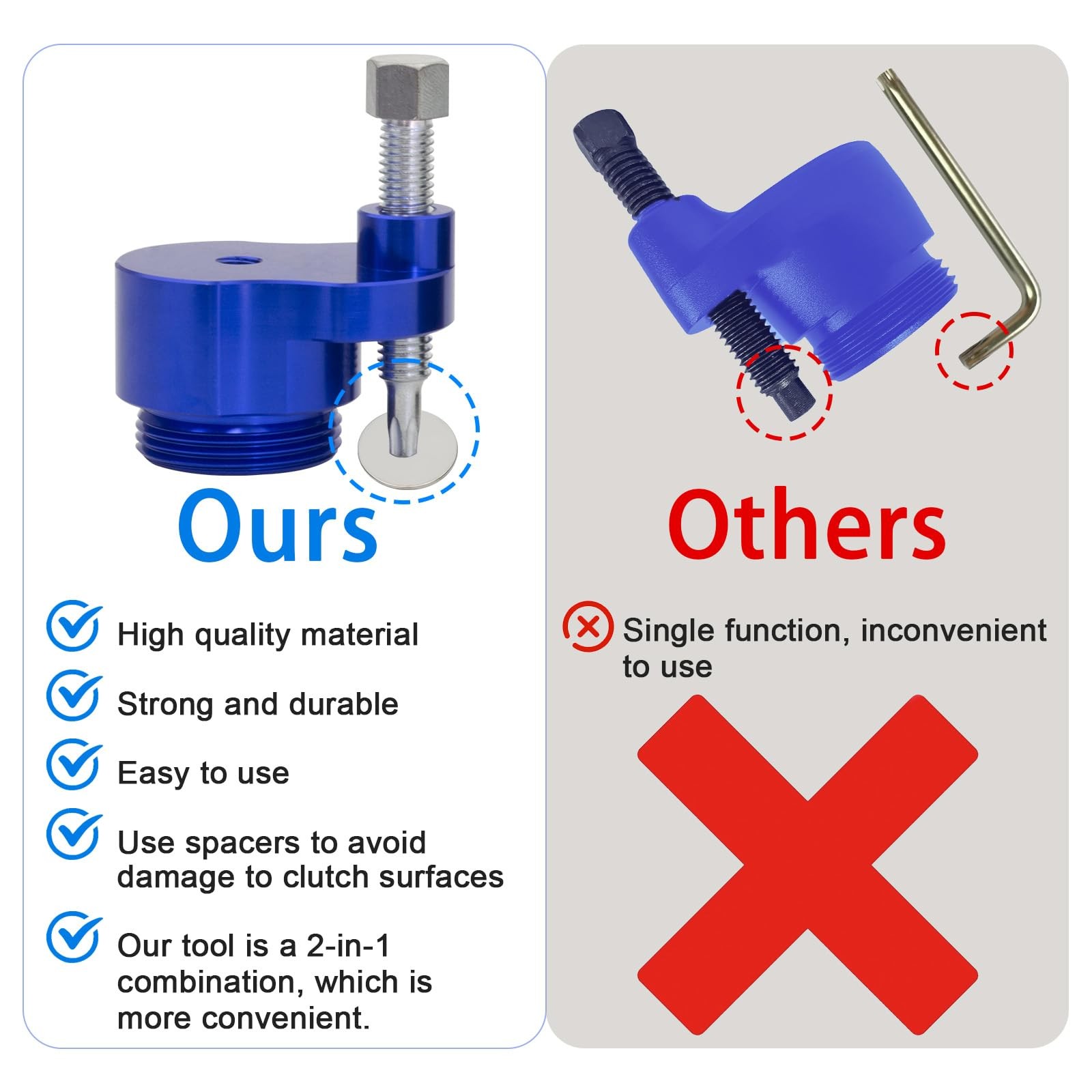 X3 Belt Removing Tool Clutch Spreader CVT Drive for Can-Am Defender HD10 blue