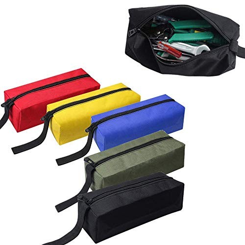 ZffXH Waterproof Zipper Tool Bags – Heavy Duty Canvas Pouches for Small Tools