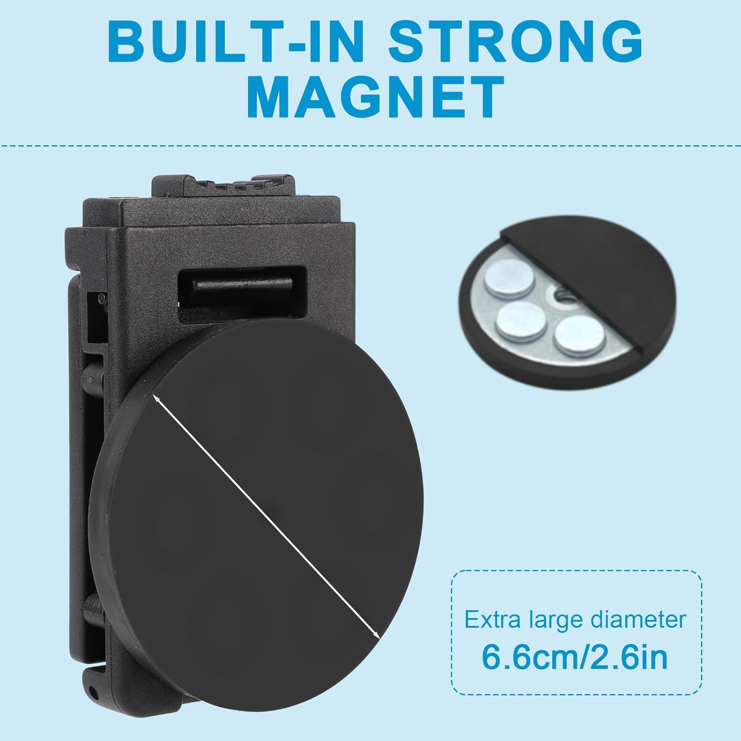 Magnetic Belt Clips, Heavy Duty Magnet Holster Magnetic Tool Holder Belt Acce…