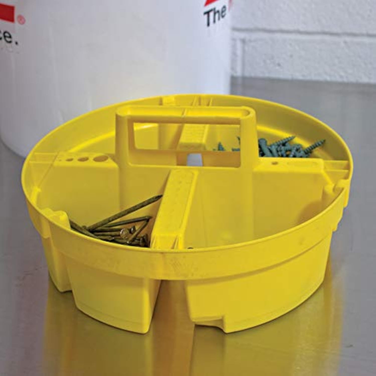 Bucket Boss 5 Gallon Pail Bucket Stacker Small Parts Tools Compartment Organizer