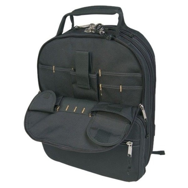 Clc Work Gear 1132 Tool Backpack, Black, Polyester, 75 Pockets